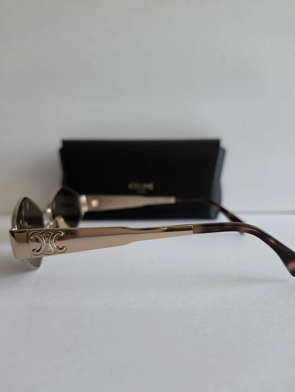 CELINE Metal Triomphe Geometric Sunglasses - Picture 6 of 11